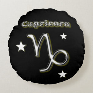 Coussins Ronds Symbole Capricorne