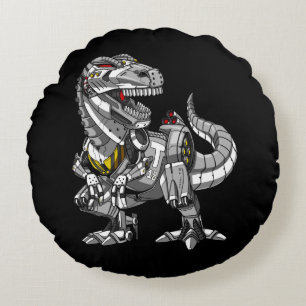 Coussins Ronds T-Rex Dinosaur Robot Monster Garçons Enfants