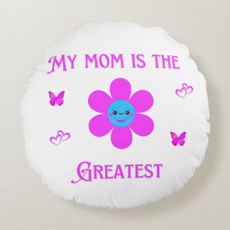 Coussins Ronds T-shirt foncé de base