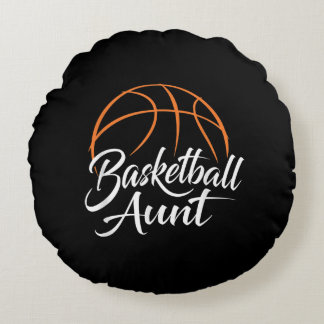 Coussins Ronds Tante de basket-ball Basketball Maman Tante Cadeau