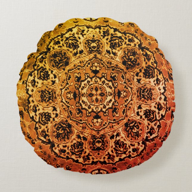 Coussins Ronds Tapis oriental (Devant)