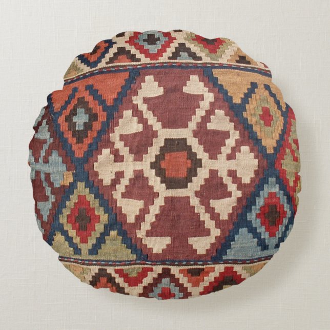 Coussins Ronds Tapis turc oriental (Devant)