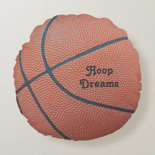 Coussins Ronds Team Spirit_Basketball texture look_Hoops Dreams