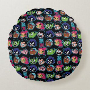 Coussins Ronds Teen Titans Go !   Titans Motif en chef