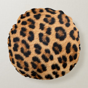 Coussins Ronds Texture d'impression de Cheetah