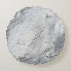 Coussins Ronds Textures de pierre blanche Design Series 2