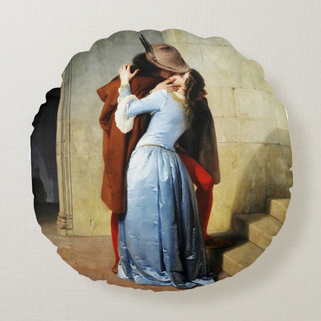 Coussins Ronds The Kiss - Francesco Hayez Il Bacio  (Devant)