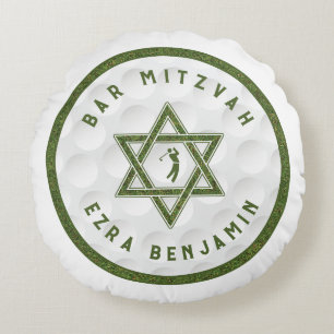 Coussins Ronds Thème de golf Golf Bar Mitzvah