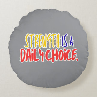 Coussins Ronds Throw Pillow – Minimalist Motivational Home Décor