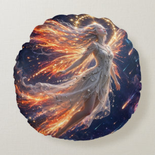 Coussins Ronds TOCOCLAWS Galaxie Céleste Fée Cosmique Fantaisie A