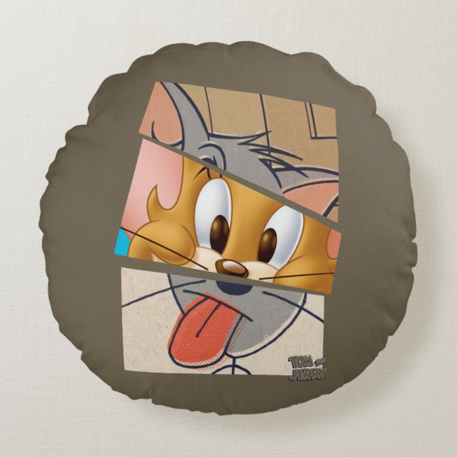Coussins Ronds Tom Et Jerry | Tom Et Jerry Mashup (Devant)