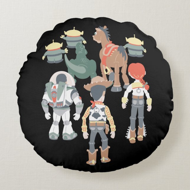 Coussins Ronds Toy Story| Toy Story Friends Turn 6 (Devant)