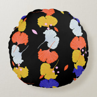 Coussins Ronds Trendy coloré vintage Illustration verticale stri