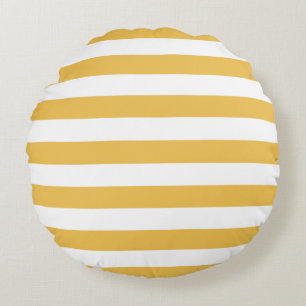 Coussins Ronds Trendy Yellow and White Wide Horizontpes