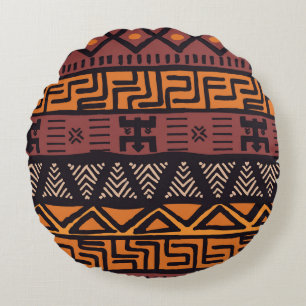 Coussins Ronds Tribal de Bohême coloré géométrique