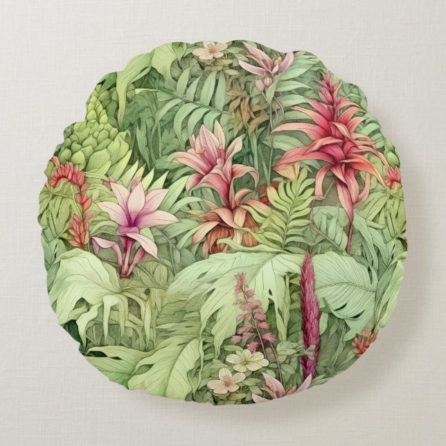 Coussins Ronds Tropical (Devant)