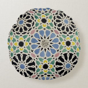 Coussins Ronds Trottoir de mosaïque à Alhambra, 'de l'Arabe
