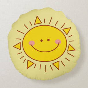 Coussins Ronds Tu Es Mon Soleil Joyeux Jour Ensoleillé