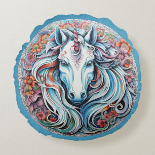 Coussins Ronds Unicorne