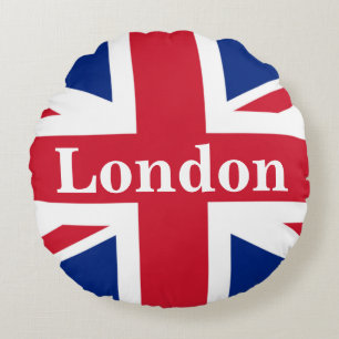 Coussins Ronds Union Jack London ~ Drapeau britannique