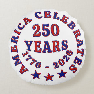 Coussins Ronds USA 250th Anniversary 1776-2026