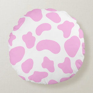 Coussins Ronds Vache rose