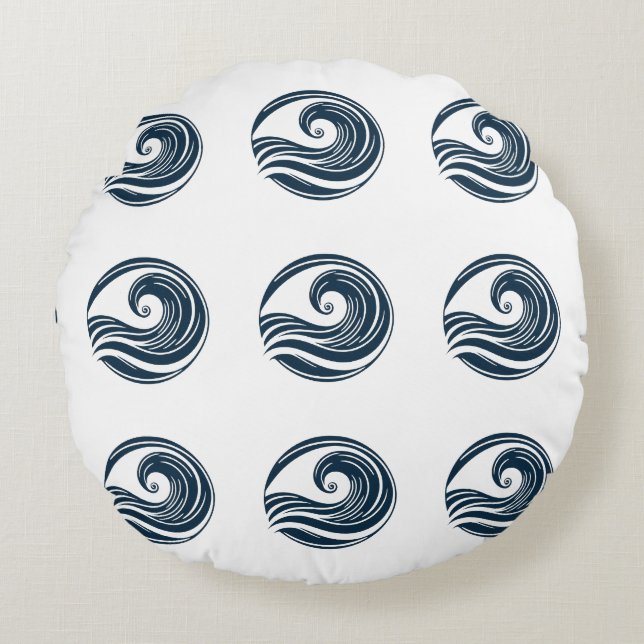 Coussins Ronds Vague forte (Devant)