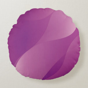Coussins Ronds Vagues Abstraites. Style de technologie futuriste