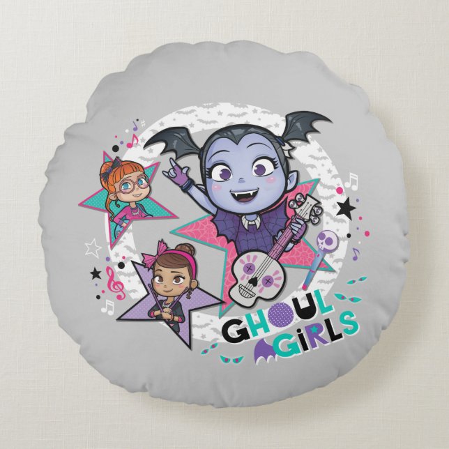 Coussins Ronds Vampirina| Filles Ghoul (Devant)