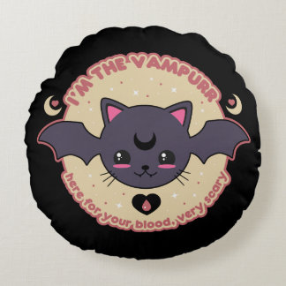 Coussins Ronds Vampurr Creepy Cute Halloween
