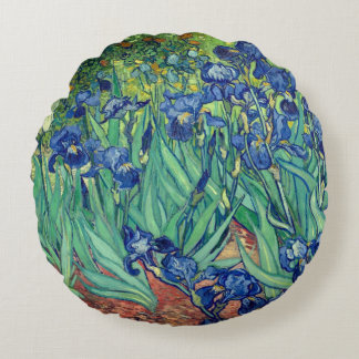 Coussins Ronds Van Gogh Art Irises
