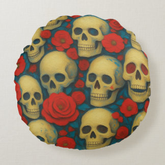 Coussins Ronds Vanitas & Roses