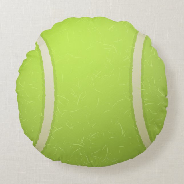 Coussins Ronds Vecteur - balle de tennis (Devant)