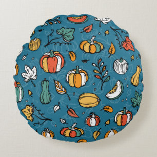 Coussins Ronds Vegetables vintage Background. Different Varieties