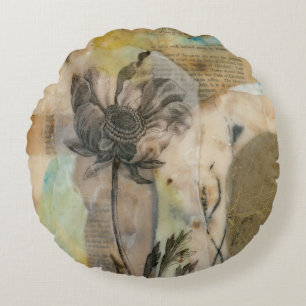 Coussins Ronds Vellum Floral II