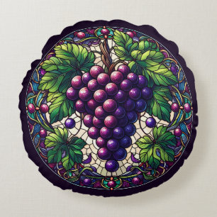 Coussins Ronds Verre de raisins