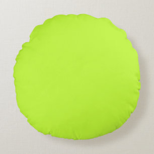 Coussins Ronds Vert clair citron solide