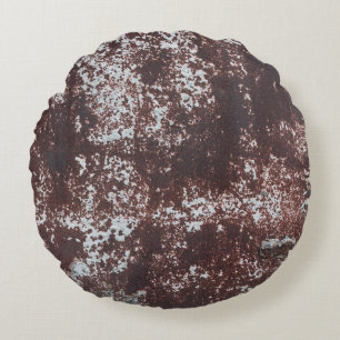 Coussins Ronds Very old rusted sheet iron. Textured metal surface