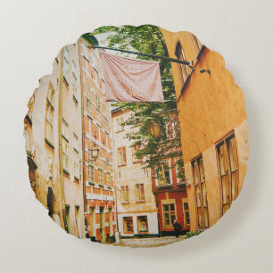 Coussins Ronds Ville ancienne historique, Gamla Stan, Stockholm,