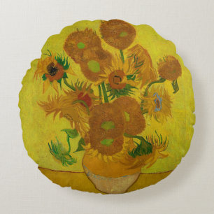 Coussins Ronds Vincent Van Gogh 15 Tournesols Peinture