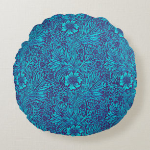 Coussins Ronds Vintage turquoise couleur violet foncé