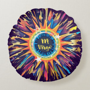 Coussins Ronds Virgo astrologie signe de naissance zodiaque solei