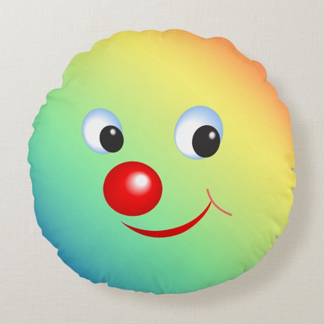Coussins Ronds Visage clown (Devant)