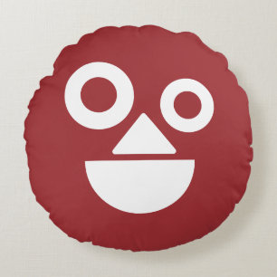 Coussins Ronds Visage ludique minimum drôle