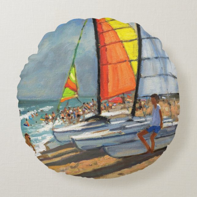 Coussins Ronds Voiliers Garrucha Espagne (Devant)