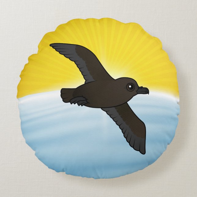 Coussins Ronds Vol Birdored Christmas Shearwater (Devant)
