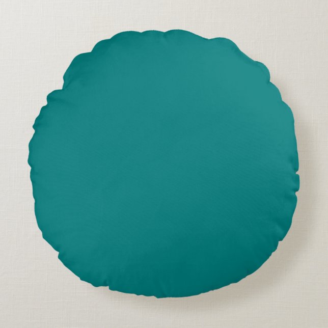 Coussins Ronds Vrai Turquoise (Devant)