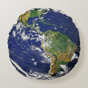 Coussins Ronds vue de la terre de l'espace