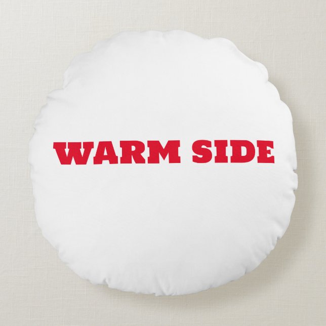 Coussins Ronds Warm Side Cool Side Reverable Pillow (Devant)