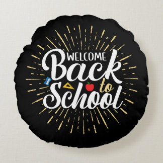 Coussins Ronds Welcome Back To School First Day Of School